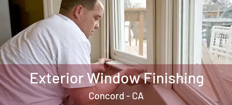  Exterior Window Finishing Concord - CA