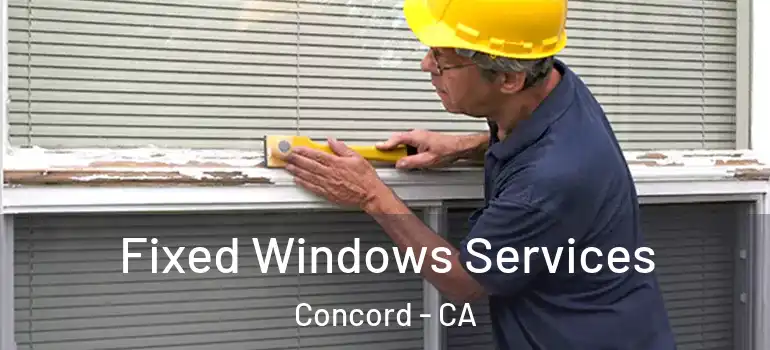  Fixed Windows Services Concord - CA