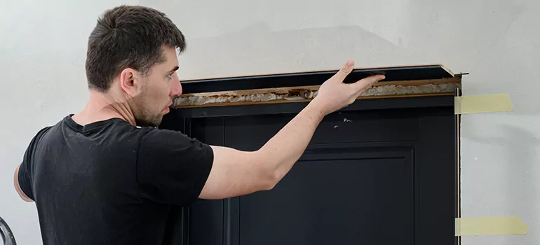Wood Door Hole Repair in Concord, CA