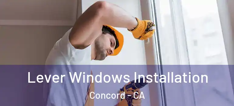  Lever Windows Installation Concord - CA