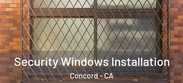  Security Windows Installation Concord - CA