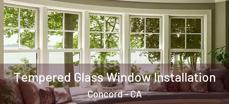  Tempered Glass Window Installation Concord - CA