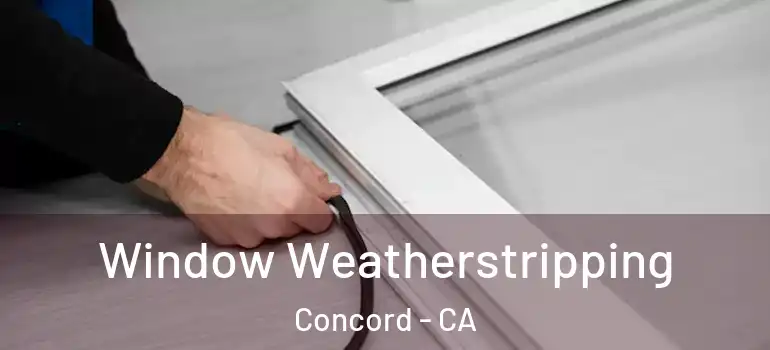  Window Weatherstripping Concord - CA